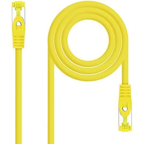 Nätverkskabel - NANO KABEL - CAT.6A SFTP AWG26 - Gul - 30 cm - RJ45
