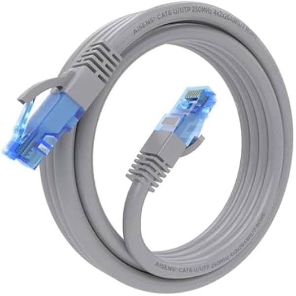 Nätverkskabel RJ45 - AISENS - Cat.6 UTP - 2,0 m - Grå - AWG26