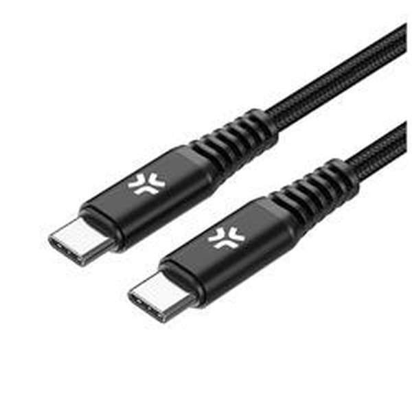 USB-C-kabel Celly USBCUSBC100WBK Sort 2 m