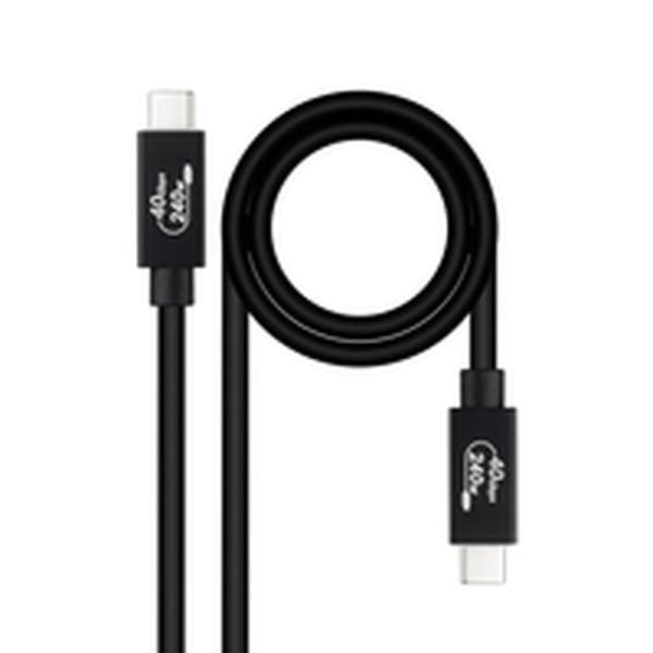 USB-Kaapeli NANOCABLE Musta 1,8 m