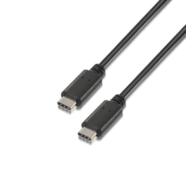 USB-C-kabel Aisens A107-0056 Sort 1 m