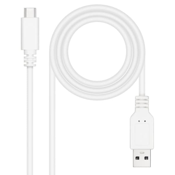 USB 2.0-kabel NANOCABLE Vit 3 m