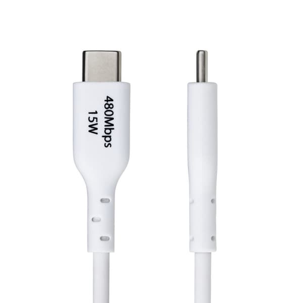 USB-Kabel Startech USB2AC1MNCWHE Hvit 1 m