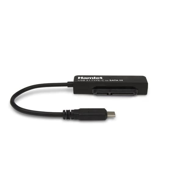 HAMLET HÅRDDISK LÅDA KABEL + USB ADAPTER 3.1 SATA III T ADAPTER