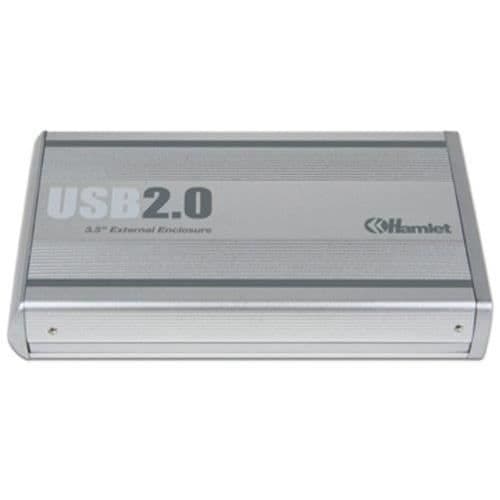 HAMLET HXD3SAUU-BOX 3,5''SATA. INTERFERA. USB2 Silver