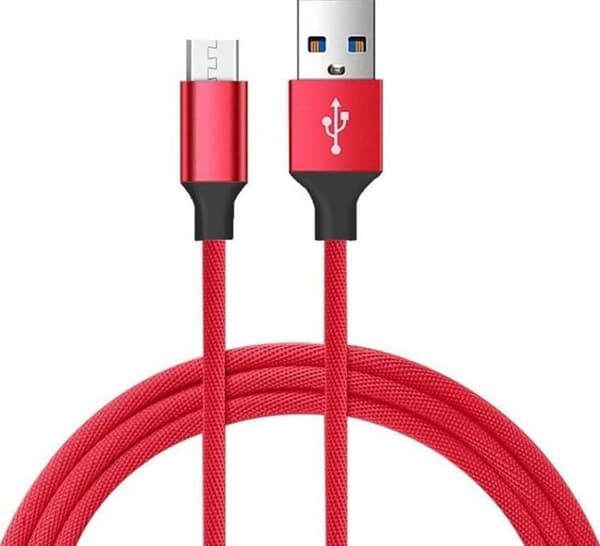 Kabel för data för industrin Vayox - BX8759 - USB-A - microUSB-kabel 1,5 m Röd ()