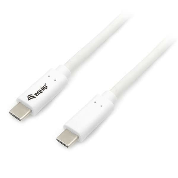USB-C till USB-C Kabel Equip 12836207101 Vit 2 m