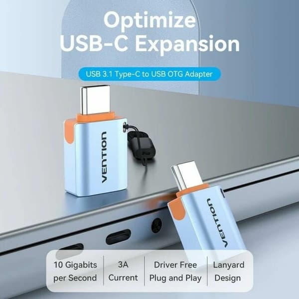 Adapter USB till USB-C Vention CUBH0