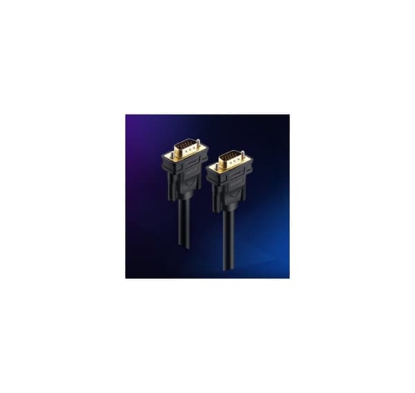 Tilbehør for tilkobling, VG101 11630 VGA (hann) - VGA (hann) kabel FHD 1,5 m Svart, Ugrønn