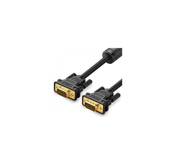 Tilbehør til tilslutning, VG101 11630 VGA (han) - VGA (han) kabel FHD 1,5 m Sort, Ugrøn