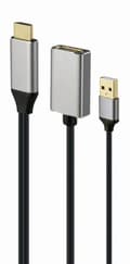 Miniatyrbilde 3 av 3: I/o-adapter hdmi til dp/black a-hdmim-dpf-02, Gembird