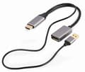 Miniatyrbilde 1 av 3: I/o-adapter hdmi til dp/black a-hdmim-dpf-02, Gembird
