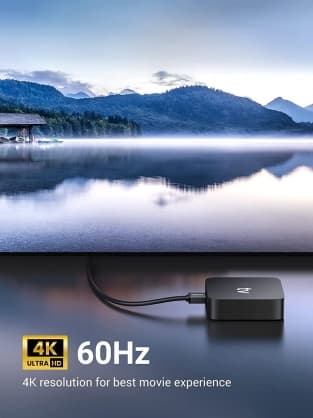 Tilbehør til tilslutning, HD103-kabel HDMI til HDMI-vinkel, 4K, 2m Sort, Ugrøn