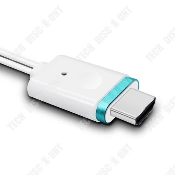 TD® Mobiltelefonadapterkabel 2m iPhone till HDMI HD-kabel För mobiltelefoner till TV-projektorer HDMI-kabel