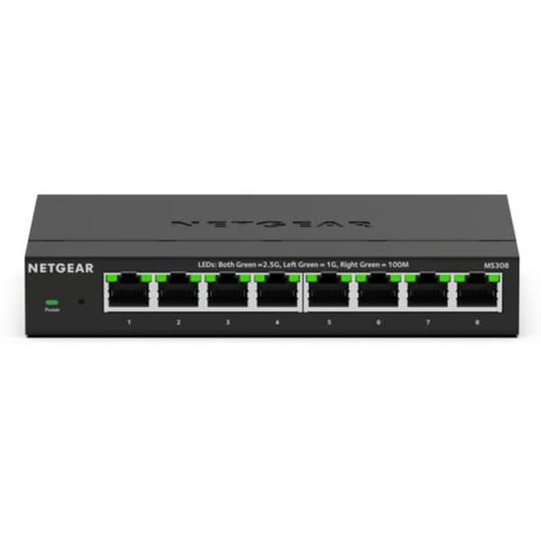 Switch til desktop Netgear MS308E-100EUS Sort