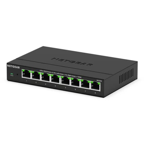 Switch til desktop Netgear MS308E-100EUS Sort
