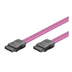 Datakabel Sata-II, typ-L, röd, 0,5m
