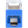 Miniatyrbild 2 av 2: Modul Keystone Cat6a 10G STP - INTELLINET - RJ45 - 500 MHz - Blå färg - Lätt att använda