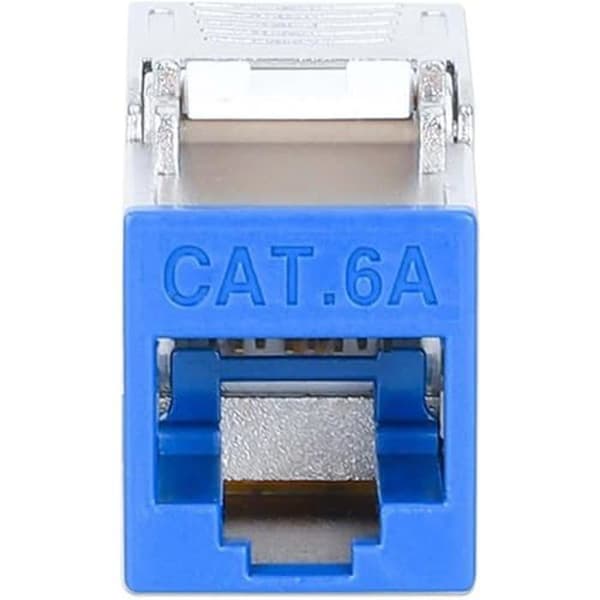 Modul Keystone Cat6a 10G STP - INTELLINET - RJ45 - 500 MHz - Blå färg - Lätt att använda