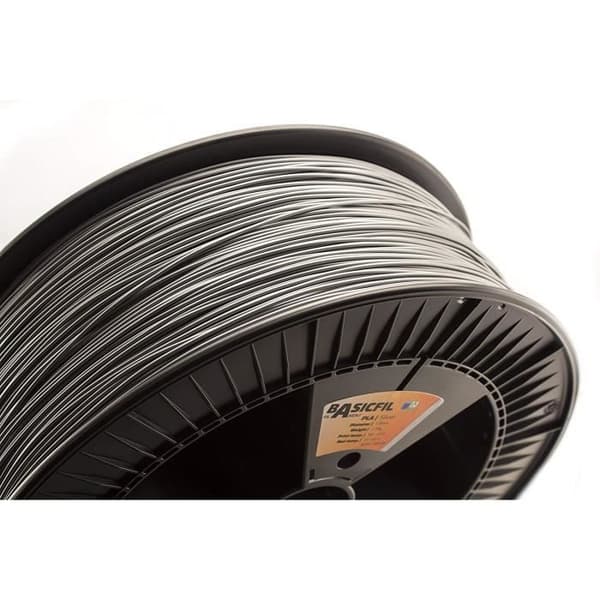 BASICFIL PLA 1,75 mm, 2,3 kg filament för 3D-utskrift, Silver - 175PLA2300SILVER