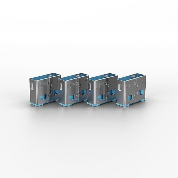 USB-portblockerare 4pack/blå 40452, Lindy