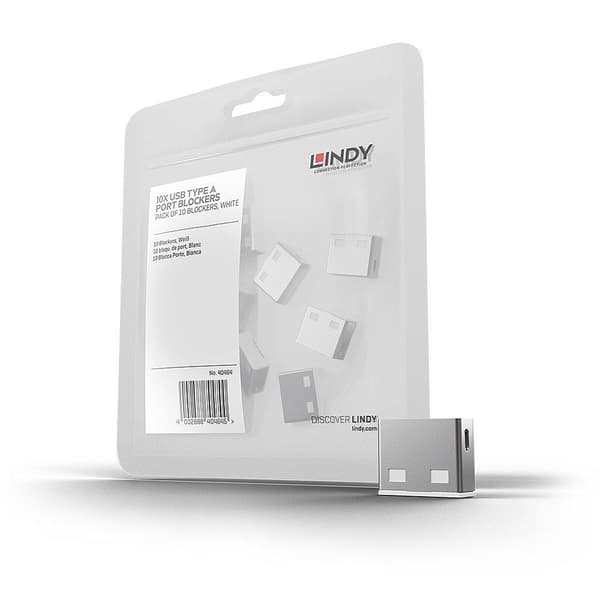 USB-portin esto 10 pakkaus/valkoinen 40464, Lindy