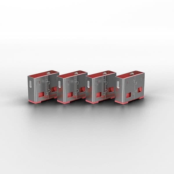 USB port blocker 4pack/pink 40450, Lindy