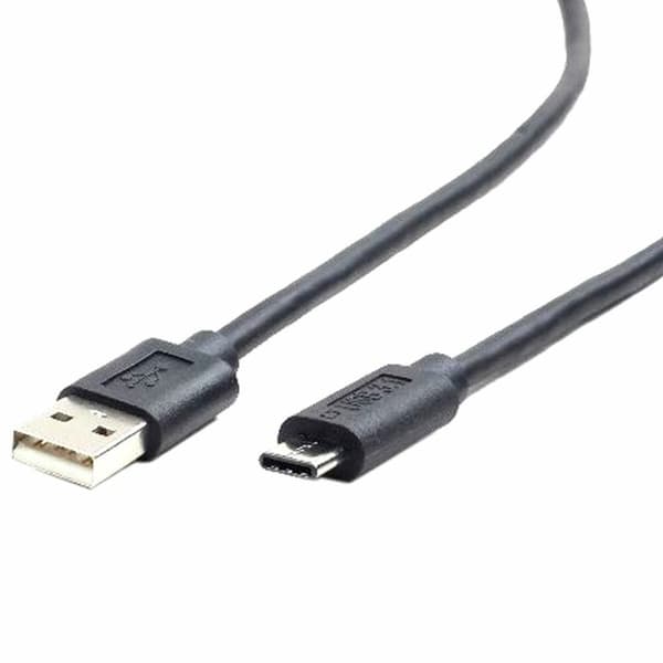 USB 2.0 A - USB-C kaapeli GEMBIRD CCP-USB2-AMCM-1M Musta 1 m