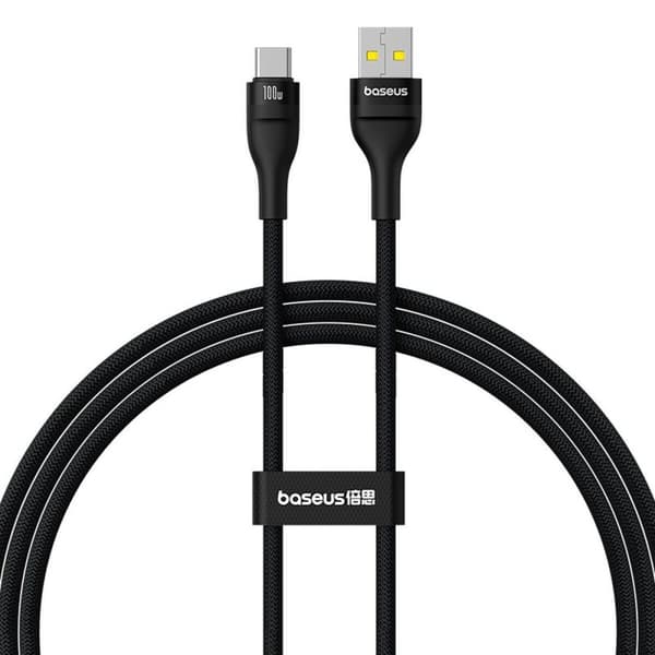 USB A till USB-C Kabel Baseus P10311804111-00 Svart 1 m