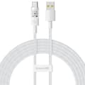 Miniatyrbillede 1 af 6: USB A til USB-C-kabel Baseus P10373002211-01 Hvid 2 m