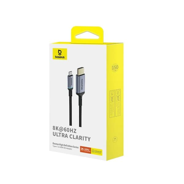 USB-C til HDMI-kabel Baseus B0063370G111-00 Sort 1,5 m