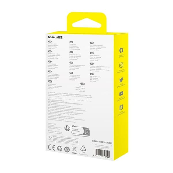 USB A - USB-C kaapeli Baseus P10373002111-00 Musta 1 m