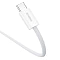 Miniatyrbillede 5 af 8: USB-C til USB-C-kabel Baseus P10365200211-00 Hvid 1 m