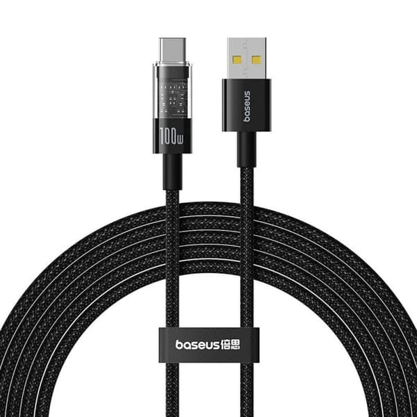 USB A til USB-C-kabel Baseus P10373002111-01 Sort 2 m