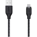 Miniatyrbillede 2 af 2: USB-kabel til micro USB Aukey CB-AM2 Hvid Sort 2 m