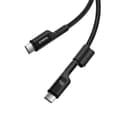 Miniatyrbillede 5 af 7: USB-C til USB-C-kabel Baseus P10320203111-00 Sort 1 m