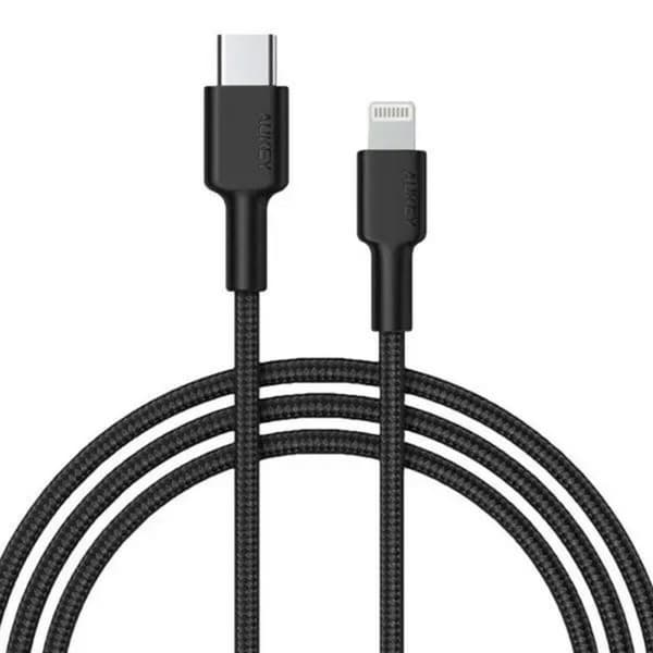 USB-C - Lightning kaapeli Aukey CB-CL4 Musta 1,8 m