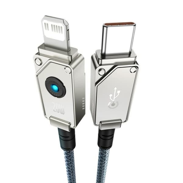 Kabel USB-C till Lightning Baseus P10355803221-00 Vit Svart 1 m