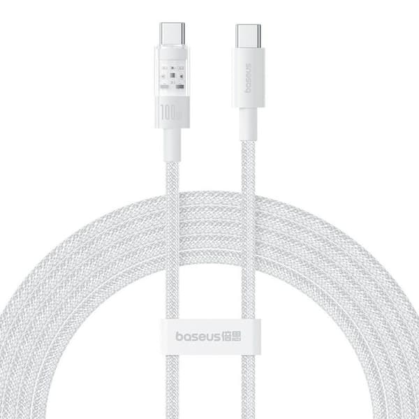 USB-C - USB-C kaapeli Baseus P10373000211-01 Valkoinen 2 m
