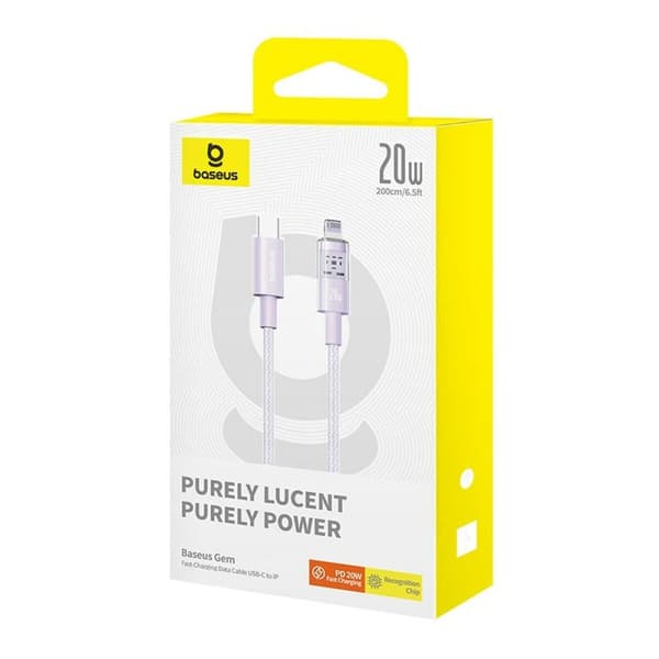 USB-C - Lightning kaapeli Baseus P10373001511-01 Purppura 2 m