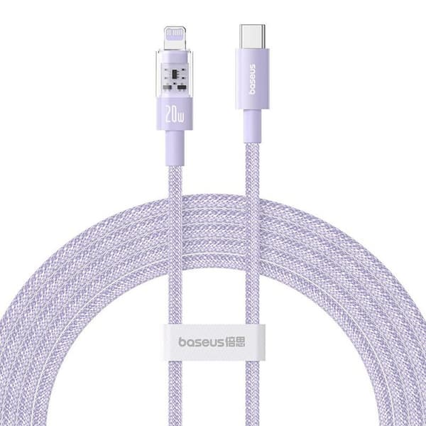 USB-C - Lightning kaapeli Baseus P10373001511-01 Purppura 2 m