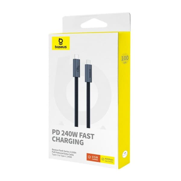 USB-C - USB-C kaapeli Baseus P10311803111-00 Musta 1 m