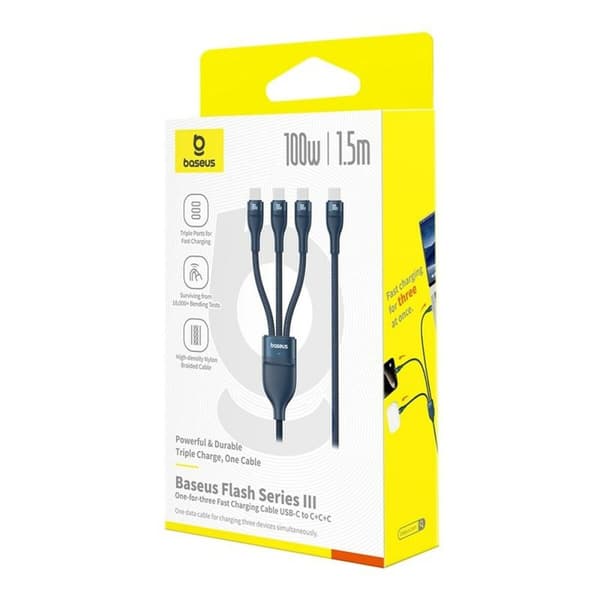 USB-C til USB-C-kabel Baseus P10377503321-00 Blå 1,5 m