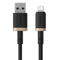 Miniatyrbild 2 av 10: Kabel USB till Lightning Baseus P10377801U01-00 Svart Guld 1 m