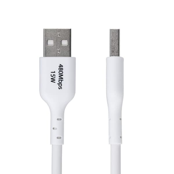 USB-kabel Startech USB2AC3MNCWHE Vit 3 m