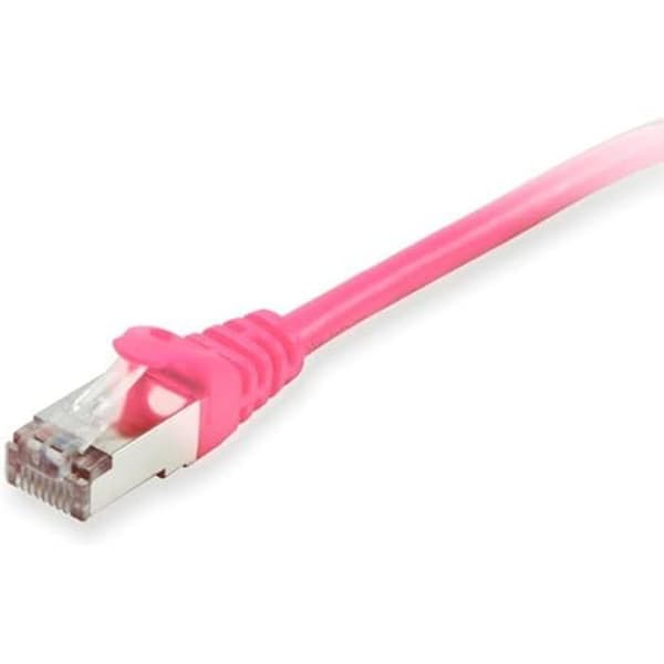 Nätverkskabel Cat6A S/FTP - EQUIP - 10 m - RJ45 - Färg rosa - 10 Gbps