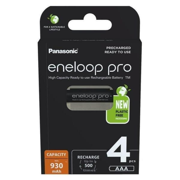 Genopladeligt batteri Panasonic BK-4HCDE/4CP 1,2 V 1,5 V AAA