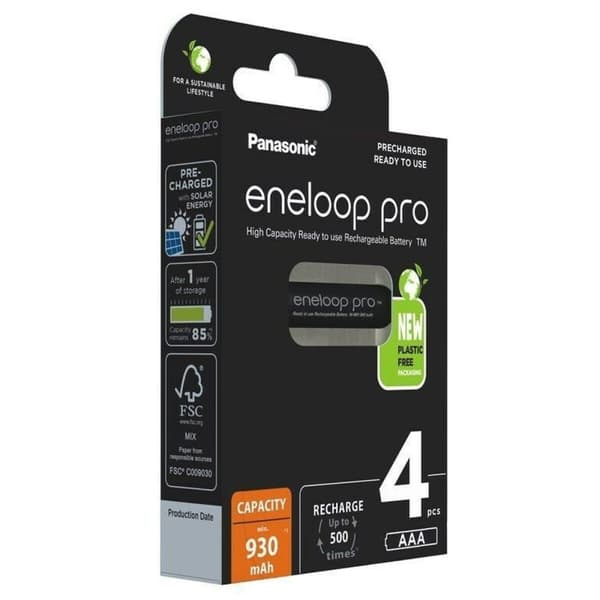 Genopladeligt batteri Panasonic BK-4HCDE/4CP 1,2 V 1,5 V AAA