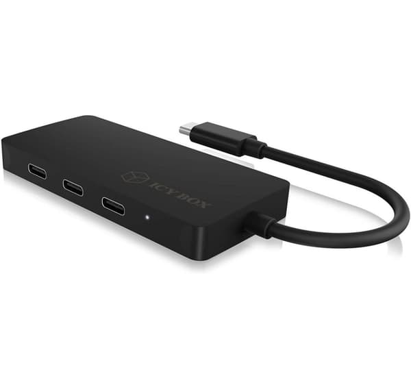 Raidsonic, USB-keskitin, 4-porttinen keskitin USB Type-C -liitännällä ja PD-portilla, IB-HUB1429-CPD