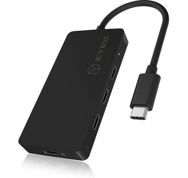 Raidsonic, USB-keskitin, 4-porttinen keskitin USB Type-C -liitännällä ja PD-portilla, IB-HUB1429-CPD